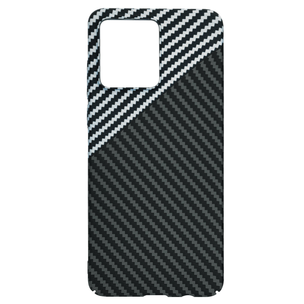 Fodral för Motorola Moto G84, Techsuit, Carbonite FiberShell, Svart Grå