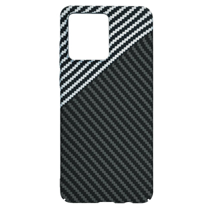 Fodral för Motorola Moto G84, Techsuit, Carbonite FiberShell, Svart Grå