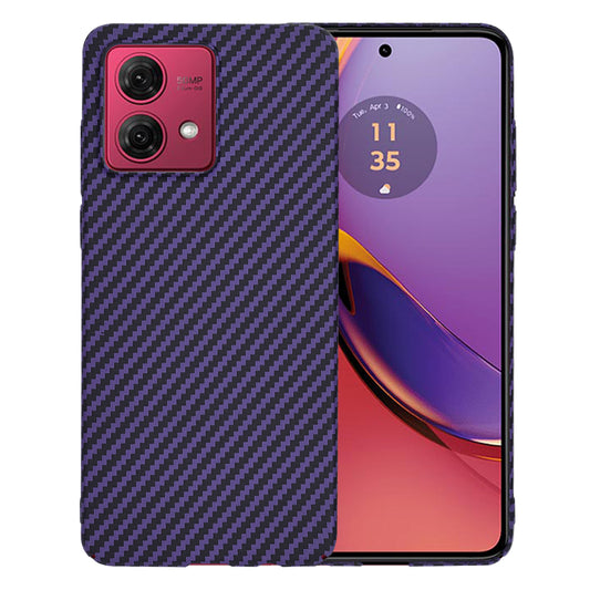 Fodral för Motorola Moto G84, Techsuit, Carbonite FiberShell, Lila