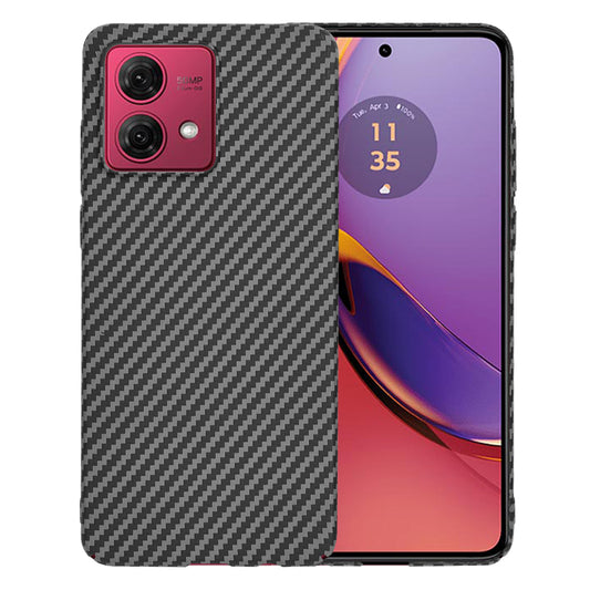 Fodral för Motorola Moto G84, Techsuit, Carbonite FiberShell, Svart