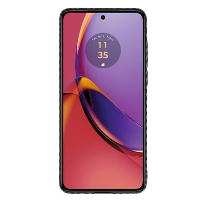 Fodral för Motorola Moto G84, Techsuit, Carbonite FiberShell, Svart