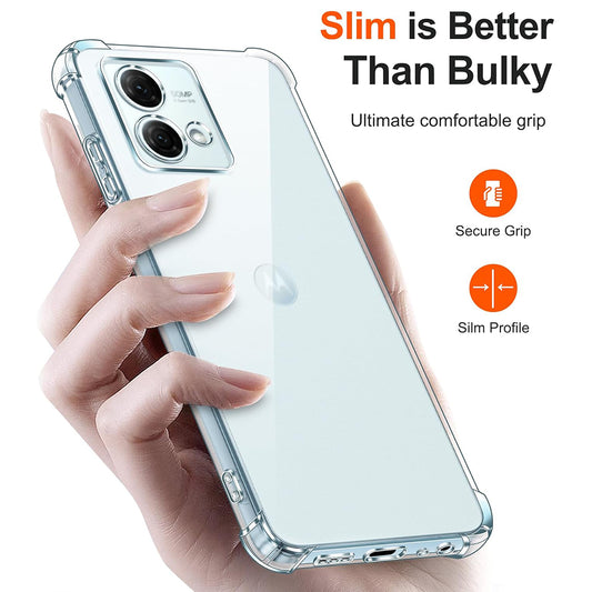 Mobilskal för Motorola Moto G84, Techsuit, Stötsäker Klar, Transparent
