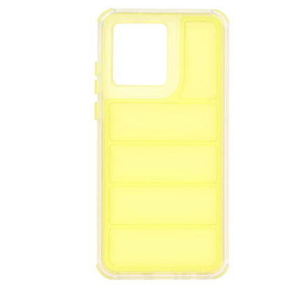 Fodral för Motorola Moto G84, Techsuit, Wave Shield, Gul