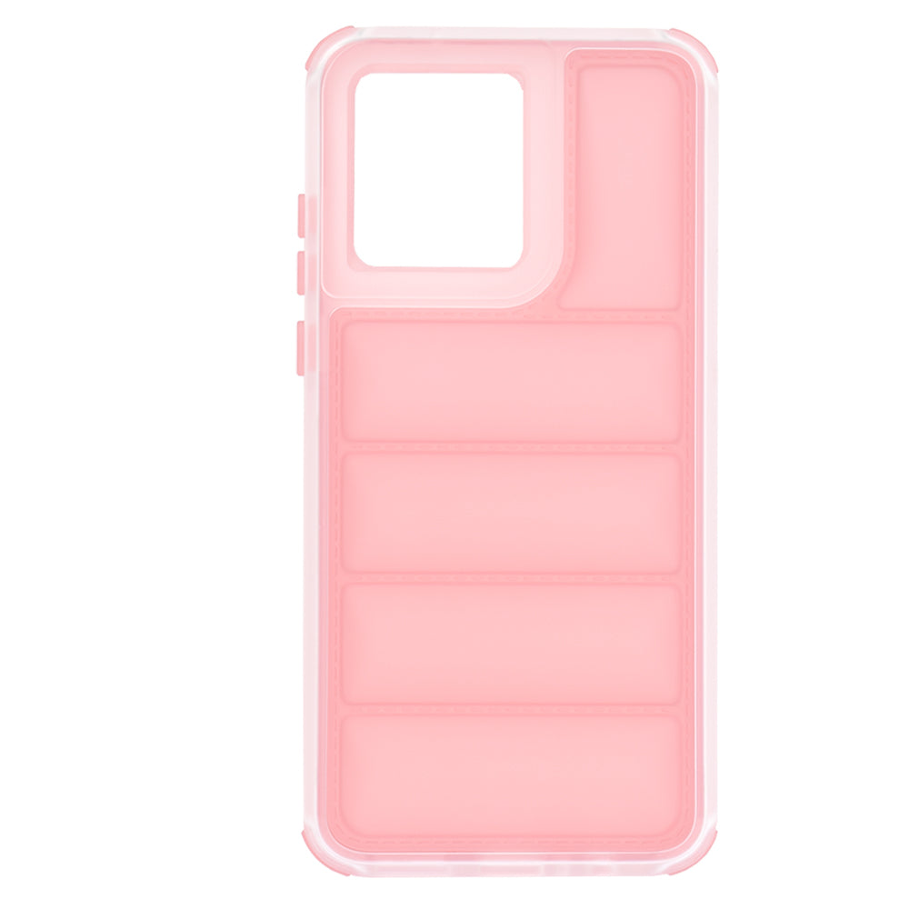 Fodral för Motorola Moto G84, Techsuit, Wave Shield, Rosa