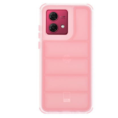 Fodral för Motorola Moto G84, Techsuit, Wave Shield, Rosa