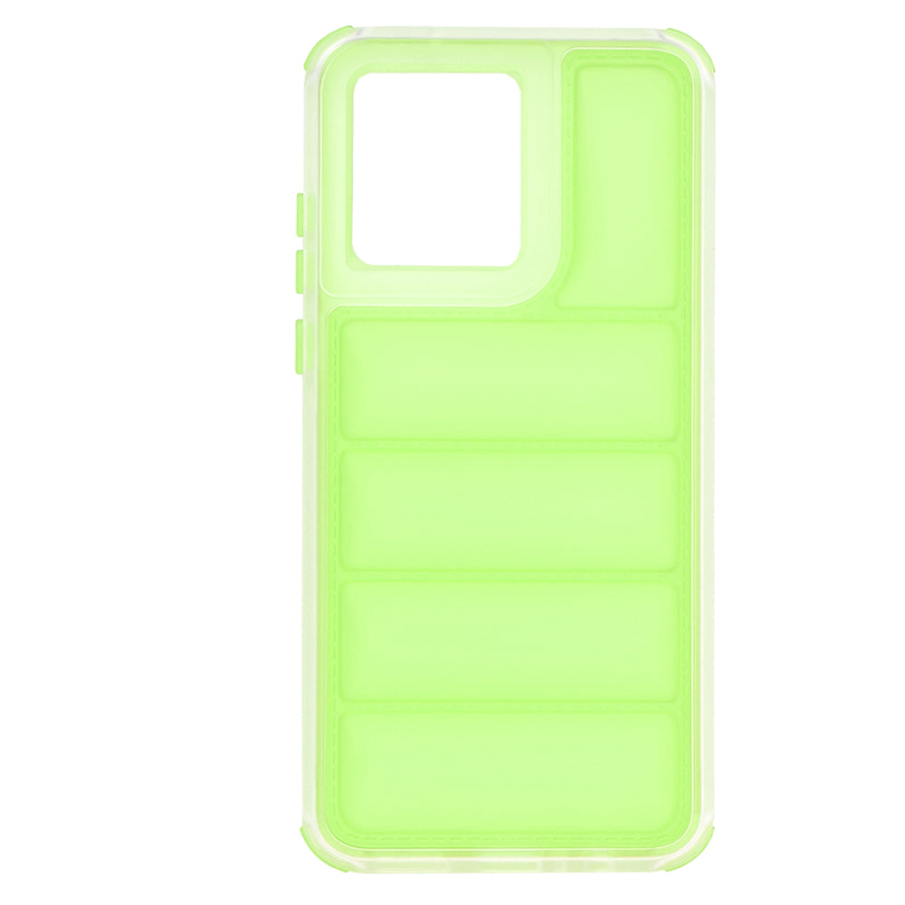 Fodral för Motorola Moto G84, Techsuit, Wave Shield, Grön