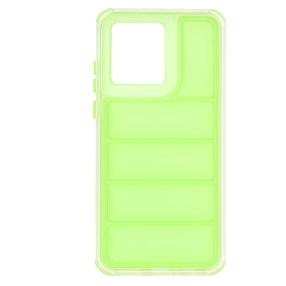 Fodral för Motorola Moto G84, Techsuit, Wave Shield, Grön