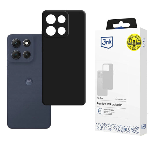 Fodral för Motorola Moto G86, 3MK, Matt svart