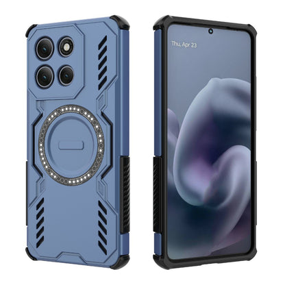 MagSafe-fodral för Motorola Moto G86 Power, Techsuit, ArmorMag, Blå