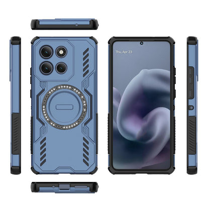MagSafe-fodral för Motorola Moto G86 Power, Techsuit, ArmorMag, Blå