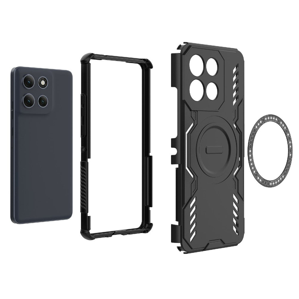 MagSafe-fodral för Motorola Moto G86 Power, Techsuit, ArmorMag, Blå