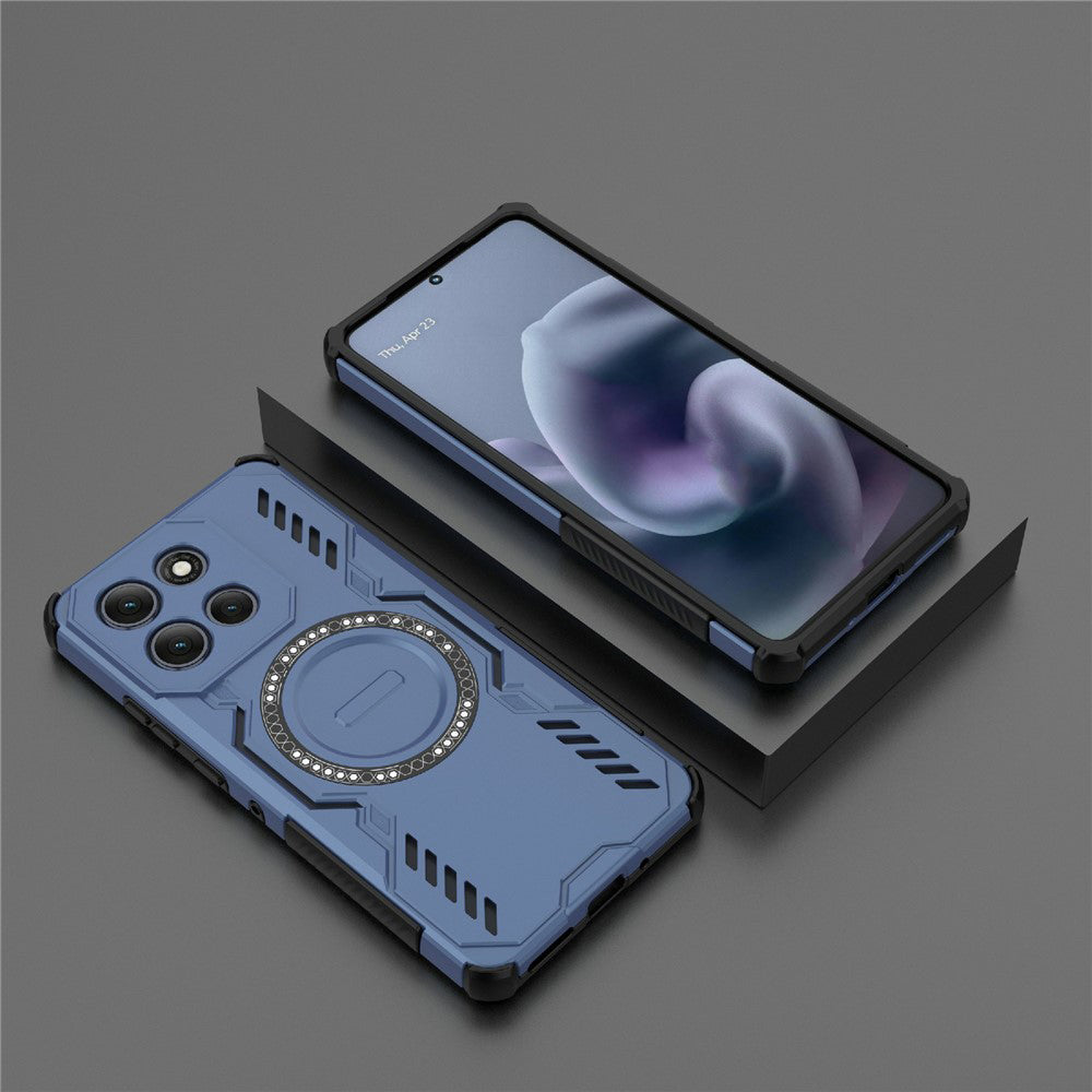 MagSafe-fodral för Motorola Moto G86 Power, Techsuit, ArmorMag, Blå