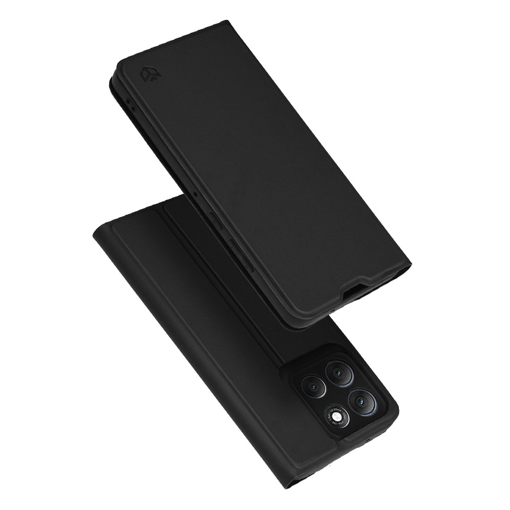 Fodral för Motorola Moto G86 Power, Techsuit, Magskin Book, Svart