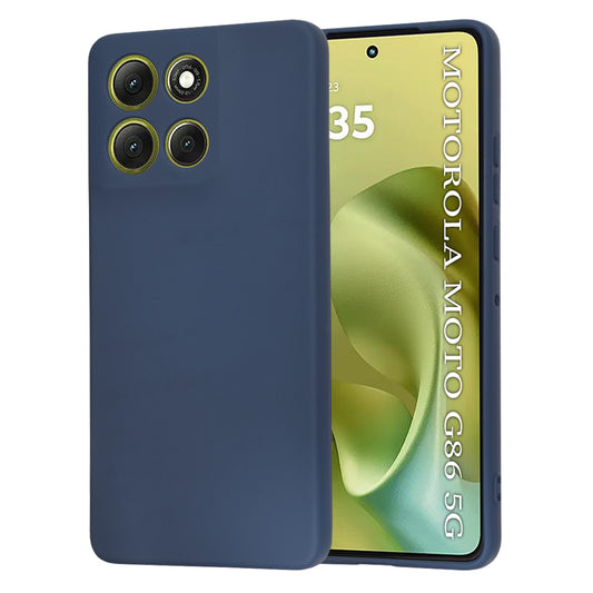 Fodral för Motorola Moto G86, Techsuit, SoftFlex, Marinblå