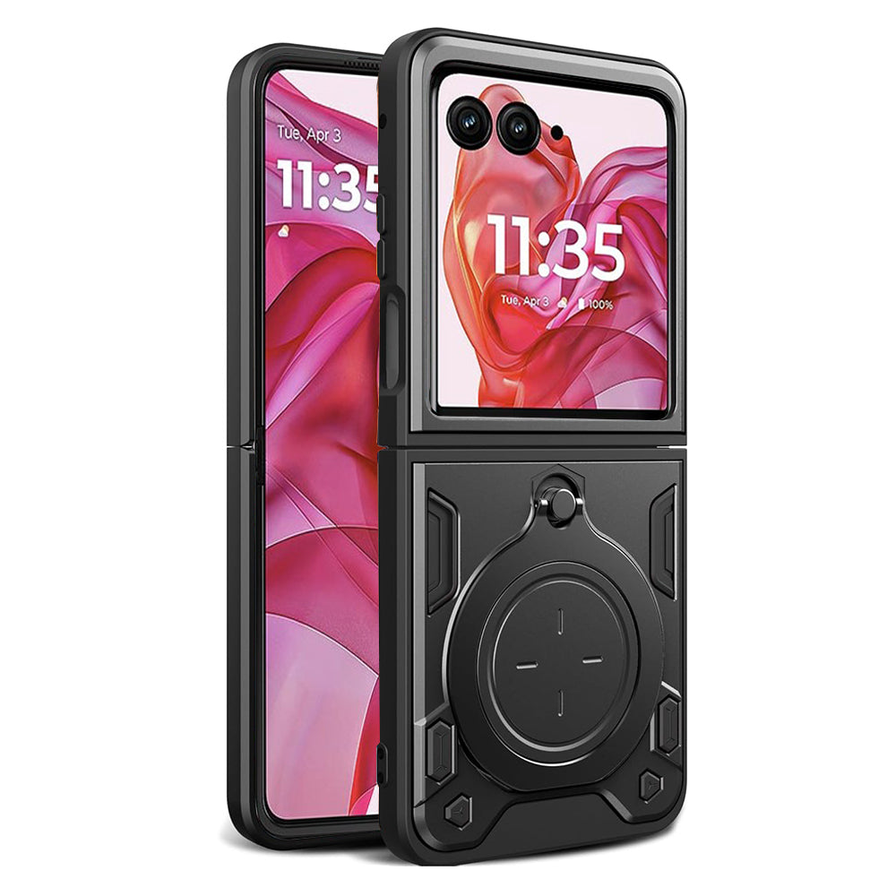 Fodral för Motorola Razr 50 Ultra, Techsuit, CamGuard Pro, Svart