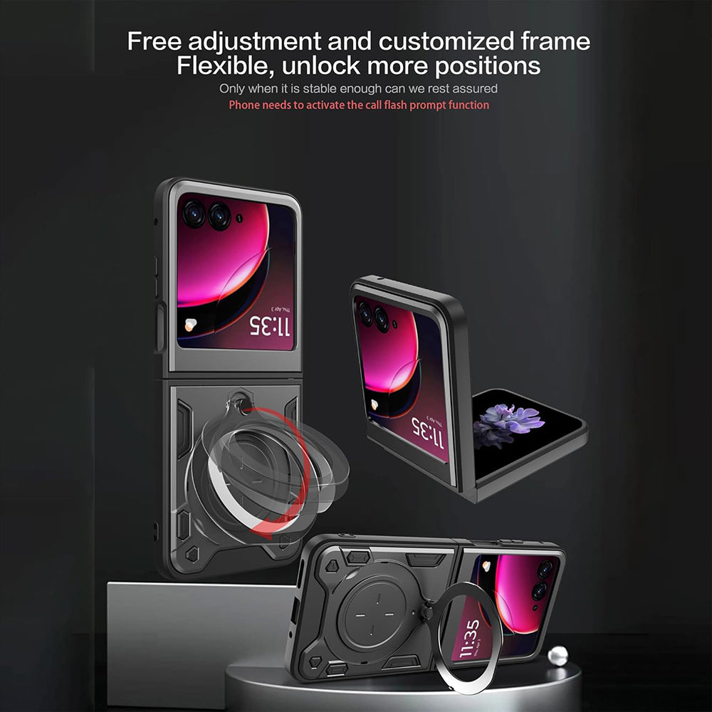 Fodral för Motorola Razr 50 Ultra, Techsuit, CamGuard Pro, Svart