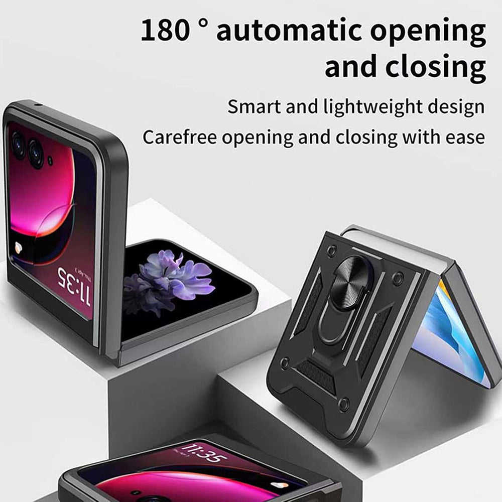 Skyddsfodral för Motorola Razr 50 Ultra, Techsuit, CamShield, Blå