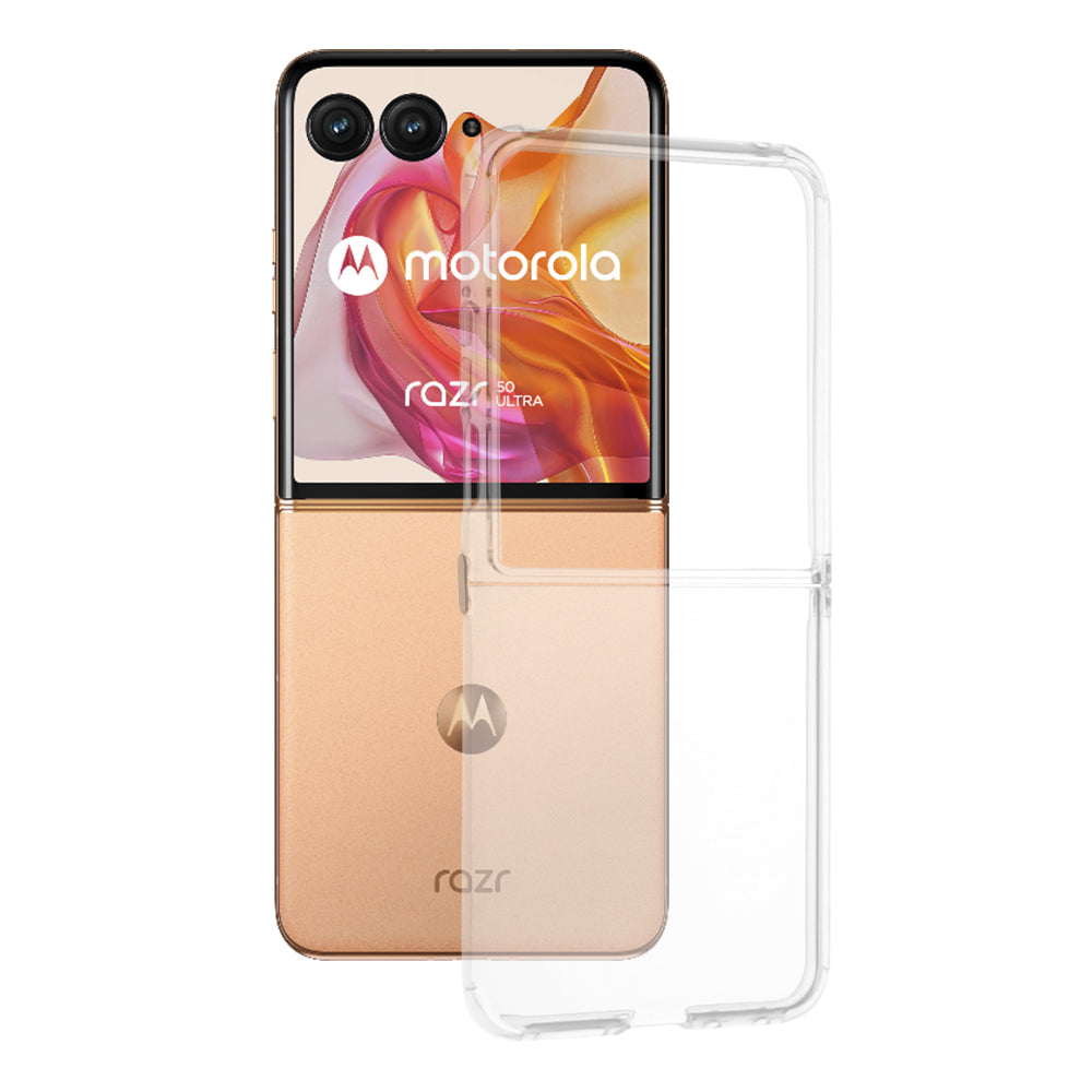 Fodral för Motorola Razr 50 Ultra, Techsuit, Klar, Transparent