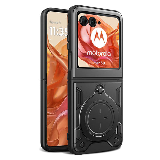 Fodral för Motorola Razr 60 / Razr 50, Techsuit, CamGuard Pro, Svart