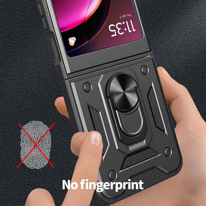 Fodral för Motorola Razr 60 / Razr 50, Techsuit, CamShield, Svart