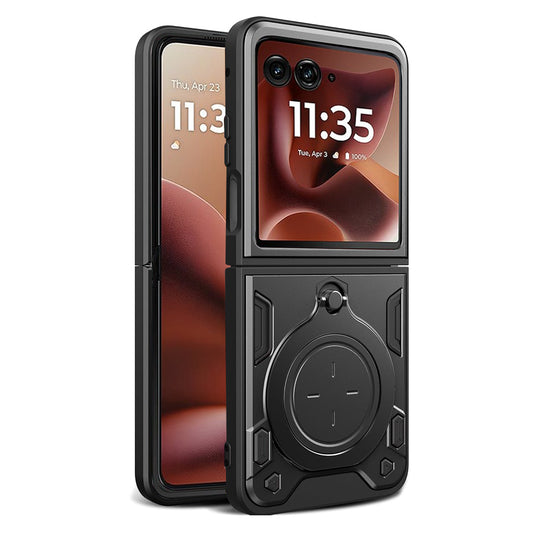 Fodral för Motorola Razr 60 Ultra, Techsuit, CamGuard Pro, Svart