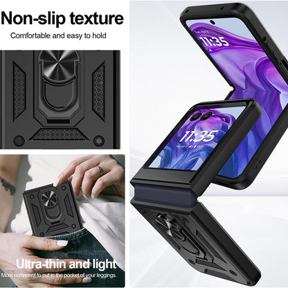 Fodral för Motorola Razr 60 Ultra, Techsuit, CamShield, Svart