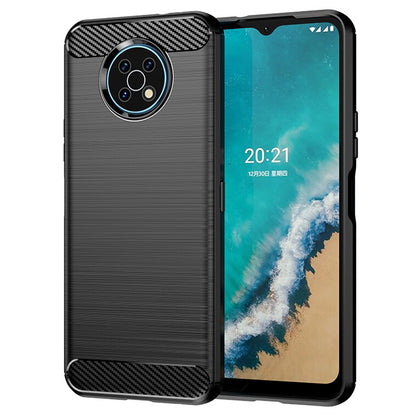 Fodral för Nokia G50, Techsuit, Kolfiber, Svart