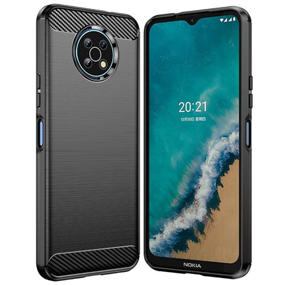 Fodral för Nokia G50, Techsuit, Kolfiber, Svart