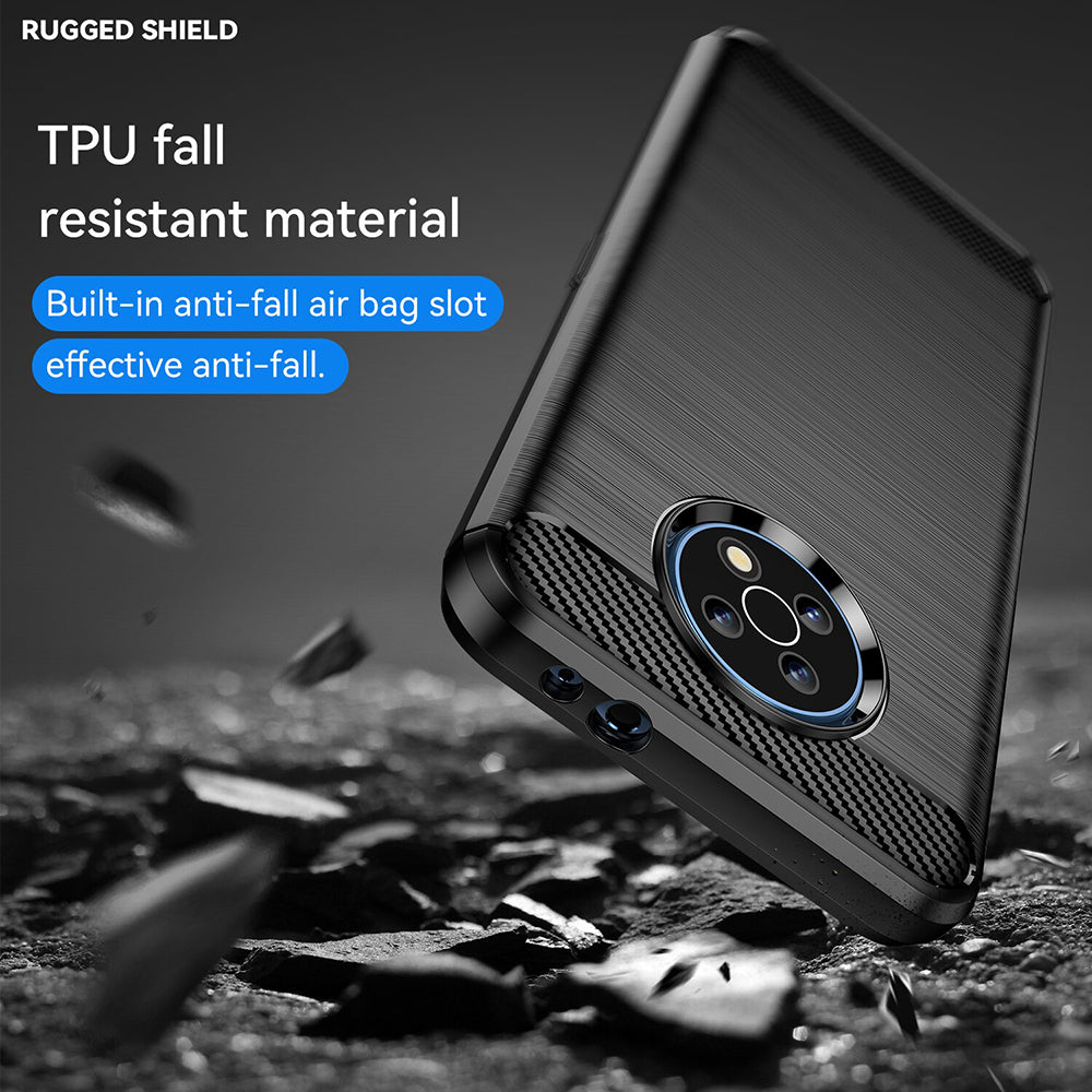 Fodral för Nokia G50, Techsuit, Kolfiber, Svart