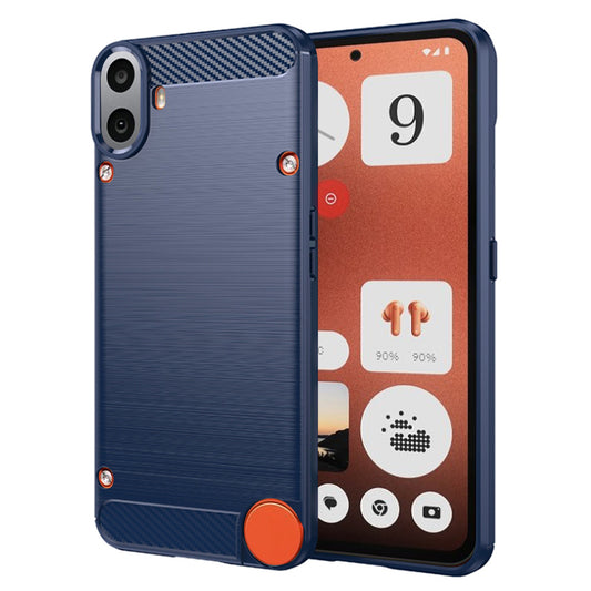 Fodral för Nothing CMF Phone 1, Techsuit, Kolfiber, Blå