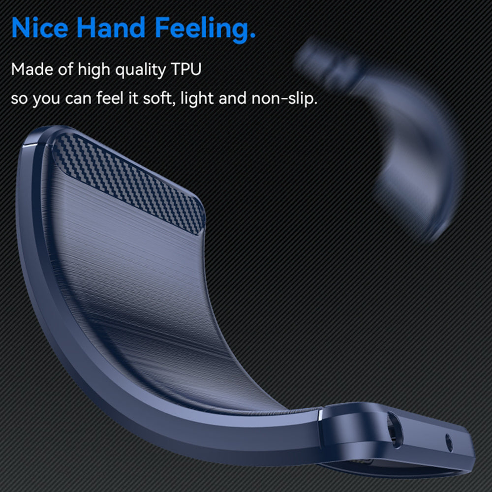 Fodral för Nothing CMF Phone 1, Techsuit, Kolfiber, Blå