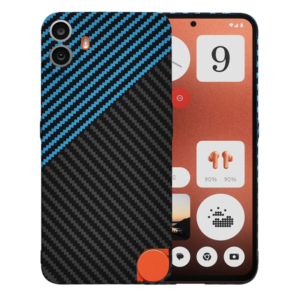 Fodral för Nothing CMF Phone 1, Techsuit, Carbonite FiberShell, Svart Bleu