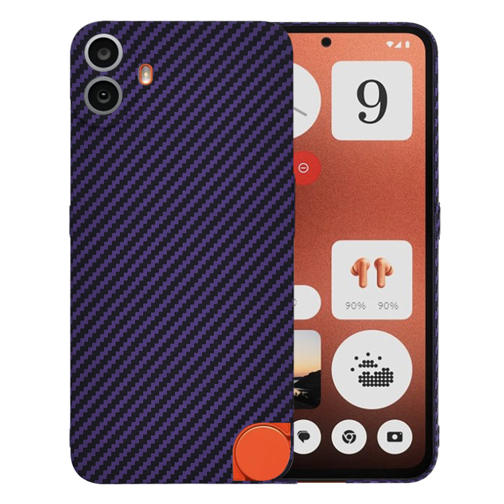 Fodral för Nothing CMF Phone 1, Techsuit, Carbonite FiberShell, Lila
