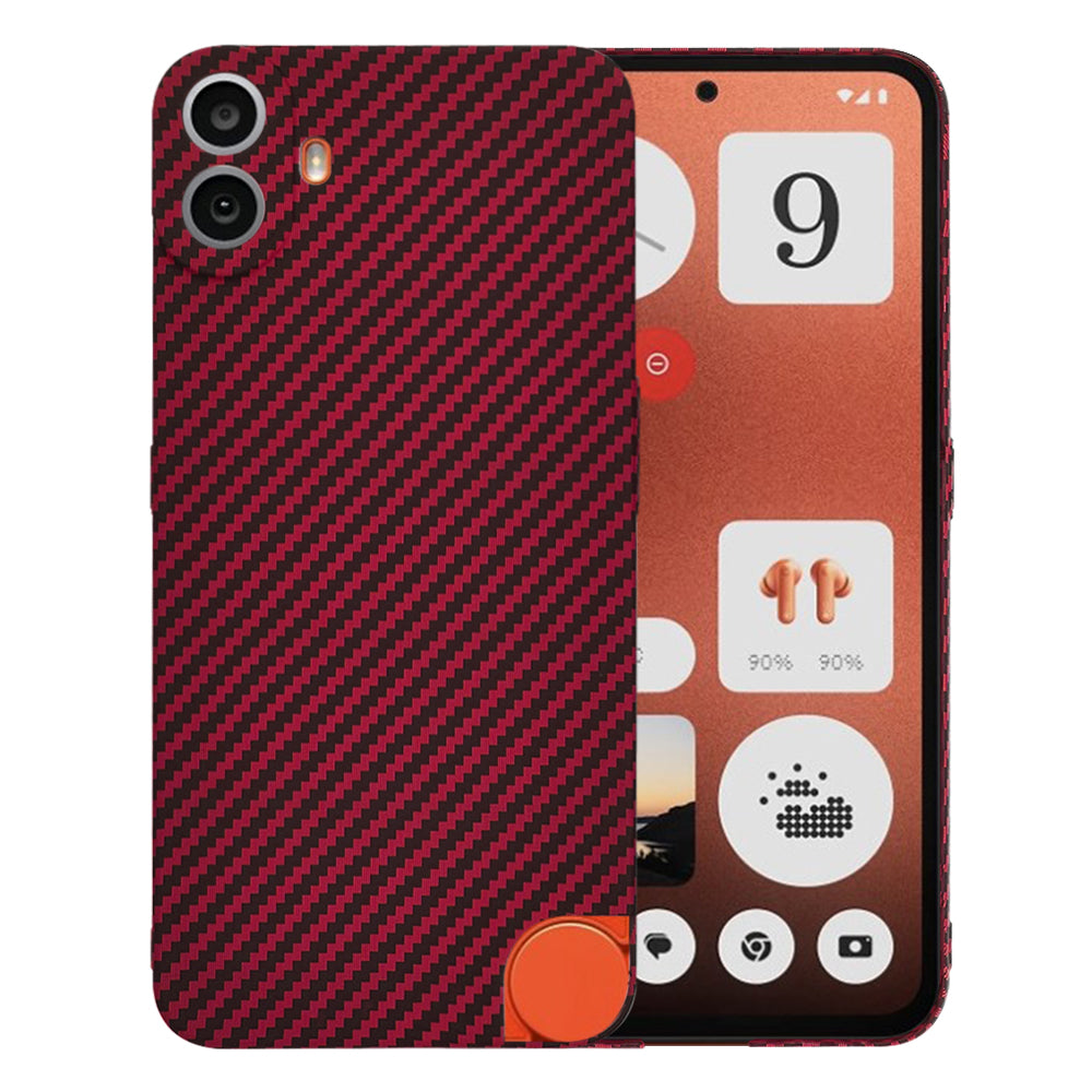 Fodral för Nothing CMF Phone 1, Techsuit, Carbonite FiberShell, Röd
