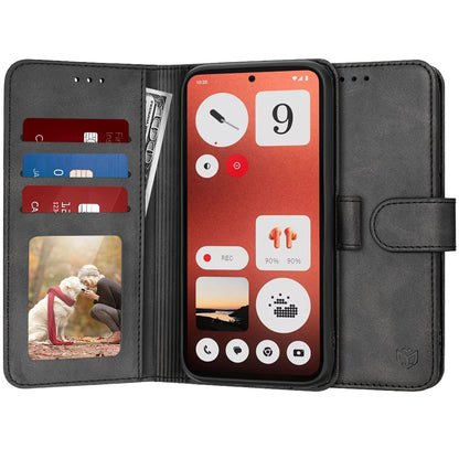 Fodral för Nothing CMF Phone 1, Techsuit, Diary Book, Svart