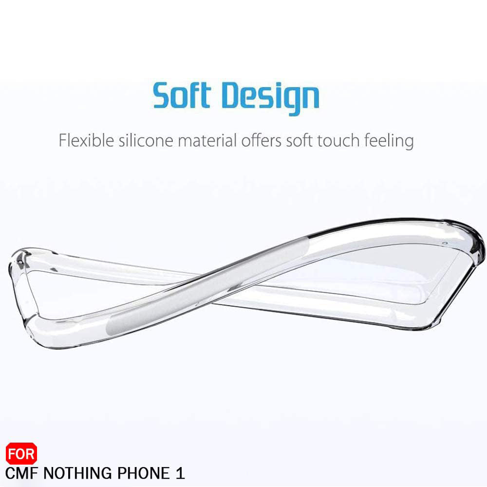 Fodral för Nothing CMF Phone 1, Techsuit, Stötsäker Klar, Transparent