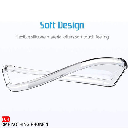 Fodral för Nothing CMF Phone 1, Techsuit, Stötsäker Klar, Transparent