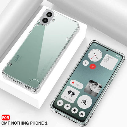 Fodral för Nothing CMF Phone 1, Techsuit, Stötsäker Klar, Transparent