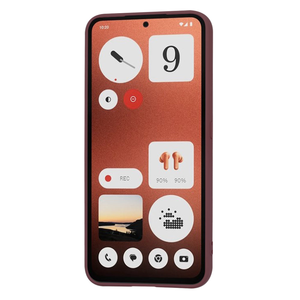 Fodral för Nothing CMF Phone 1, Techsuit, SoftFlex, Vinröd