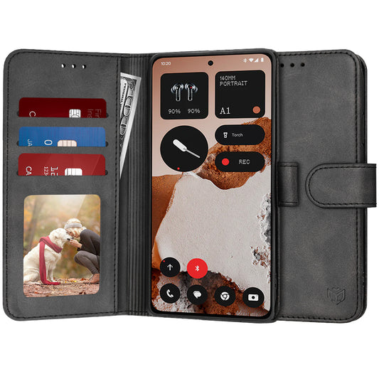 Fodral för Nothing CMF Phone 2 Pro, Techsuit, Diary Book, Svart