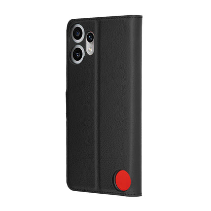 Fodral för Nothing CMF Phone 2 Pro, Techsuit, Leather Folio, Svart