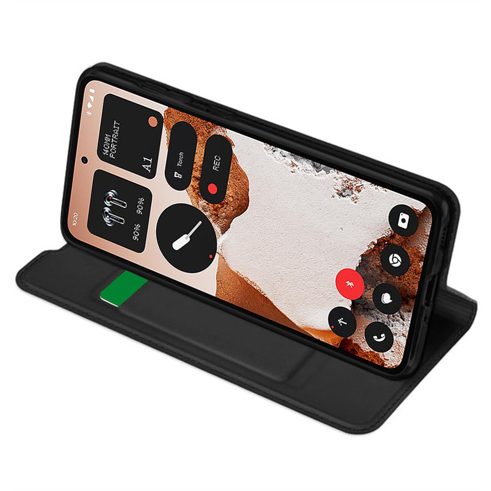 Fodral för Nothing CMF Phone 2 Pro, Techsuit, Magskin Book, Svart