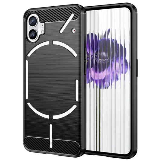 Fodral för Nothing Phone (1), Techsuit, Kolfiber, Svart