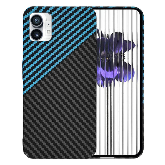 Fodral för Nothing Phone (1), Techsuit, Carbonite FiberShell, Svart Bleu