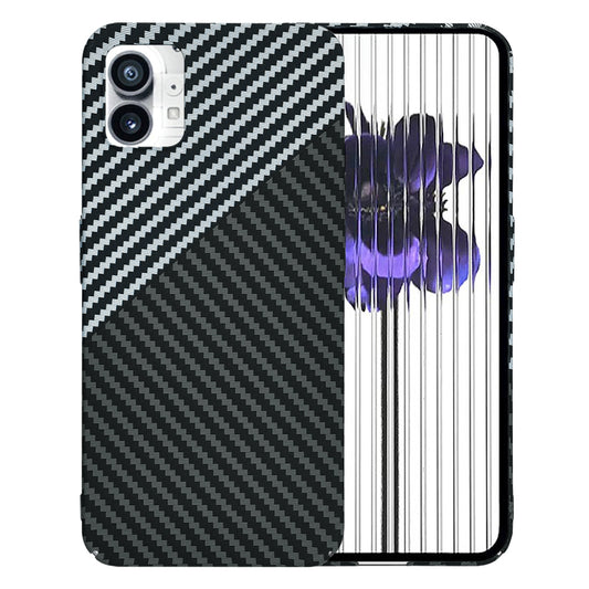 Fodral för Nothing Phone (1), Techsuit, Carbonite FiberShell, Svart Grå