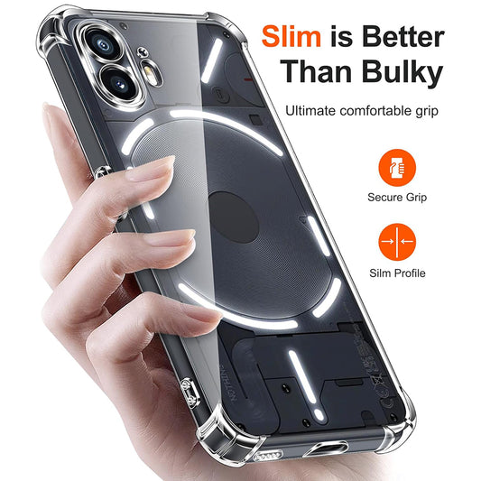 Fodral för Nothing Phone (2), Techsuit, Stötsäker Klar, Transparent