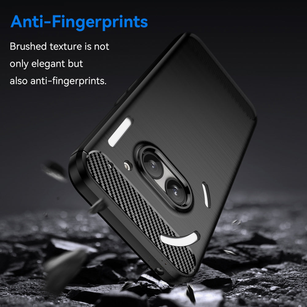 Fodral för Nothing Phone (2a) Plus / Phone (2a), Techsuit, Kol, Svart