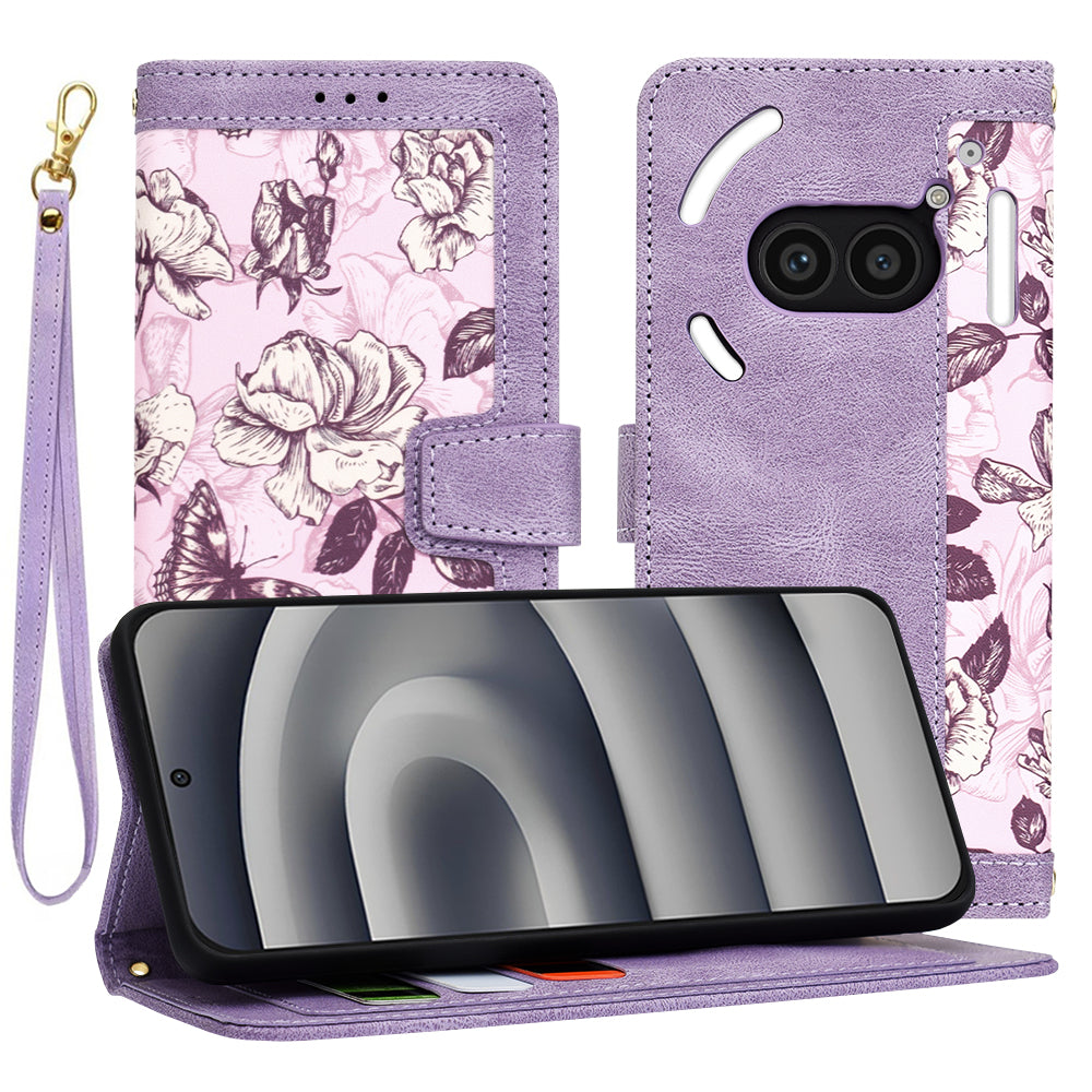 Fodral för Nothing Phone (2a) Plus / Phone (2a), Techsuit, FlipCraft, Lila