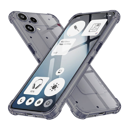 Skyddsfodral för Nothing Phone (3a) Lite, Techsuit, Shockproof Clear, Svart