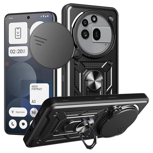 Fodral för Nothing Phone (3a) Pro, Techsuit, CamShield, Svart